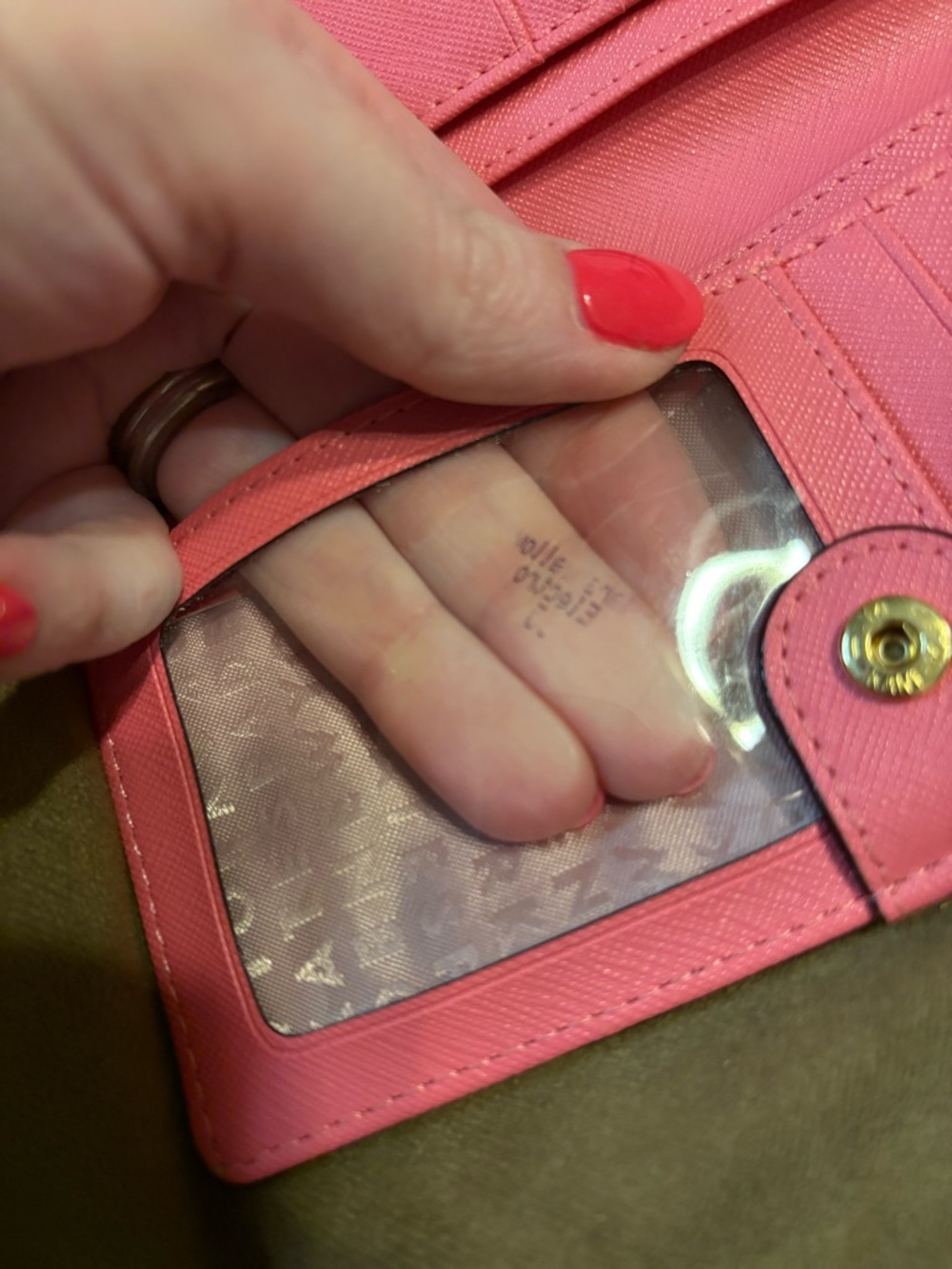 kate♠️spade ‘Barbie’ pink snap wallet with logo plaque - Picture 8 of 11